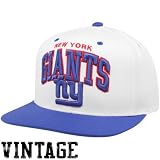 NFL Mitchell & Ness Throwback Logo Arch Snapback Cap Hat NE10 New York Giants