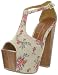 Jessica Simpson Women's Dany Platform Sandal,Oatmeal Vintage Floral,8 M US
