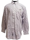Georgia Bulldogs White Plaid Button Down Woven Shirt (Large)
