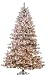 Pre-Lit 7 1/2 Ft High Flocked Spruce Christmas Holiday Tree