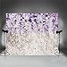 10x8ft Bridal Shower Large Wedding Purple Floral Wall Backdrop 3D Flowers Curtain Dessert Table Decoration Blush Background for Photography Pictures XT-6708
