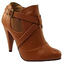 Womens Short Cross Strap Ankle Shoe Boot