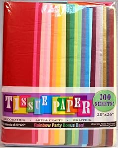 Dmd Tissue Value Packs 20 Inch by 26 Inch 100/Package, Assorted