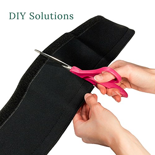 OfficeAce Neoprene Velcro Closure Cable Sleeve Black / White Supplies Equipment