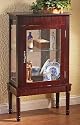 Glass Mahogany Curio Cabinet