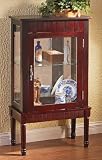 Glass Mahogany Curio Cabinet