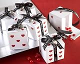 Lucky in Love Dice Favor Boxes with Imprinted Ribbon and Heart Charm Set of 24 (Set of 24) - Baby Sh