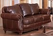 Butler Leather Sofa By Coaster Furniture With Silver Shipping