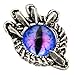 Dragon Claw with Purple Eye Pewter Lapel Pin, Brooch, Jewelry, G019PUR