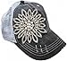 Olive & Pique Women's Stitch Rhinestone Flower Trucker Cap