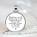 Harry Potter Inspired Silver Pendant Necklace, Albus Dumbledore Quote 
