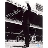 Whitey Ford Yankee Stadium Farewell 8x10 Photo w/ HOF 74 Insc.