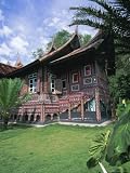 Decorated House in Minangkabau Village of Pandai Sikat, West Sumatra, Sumatra, Indonesia Art Photographic Poster Print by Robert Francis, 9x12