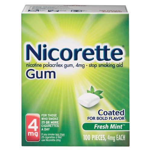 Nicorette Gum 100-pk. - Fresh Mint (4 mg)