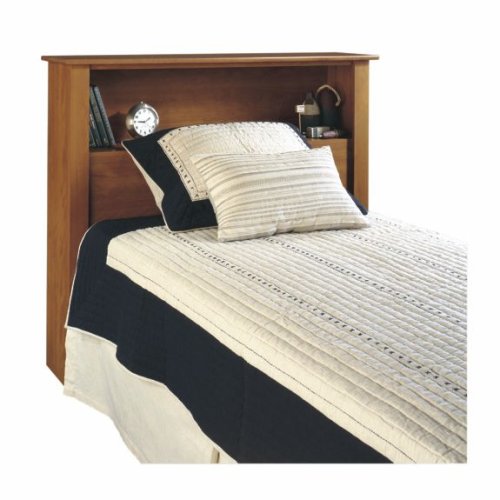 Kitchen: Sauder Headboard Bookcase   Caramel Birch  Twin 