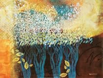 My Grandmother's Orchard Art Poster Print by Valerie Willson, 36x27