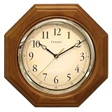 Chaney Instruments 46101A1 12 inch Octagon Wood Clock