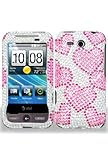 HTC Freestyle Full Diamond Graphic Case - Raining Heart (Free HandHelditems ....