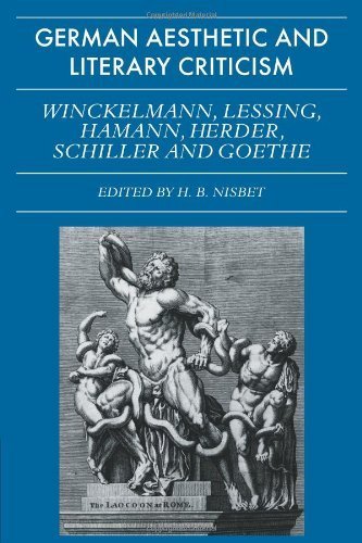 German Aesthetic and Literary Criticism: Winckelmann, Lessing, Hamann, Herder, Schiller and Goethe (Galc) by Nisbet, H. B. (1985) Paperback