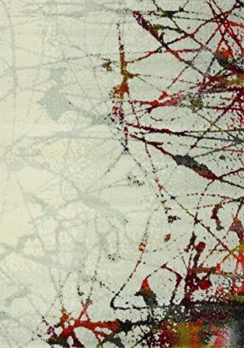 Kalora Interiors Safi Splatter Rug in Grey and Multi 5'3" x 7'7"