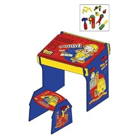 Bob The Builder Desk And Stool With Tools