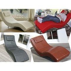 Relaxliege Recamiere Chaiselongue Livorno SF-2522, Leder