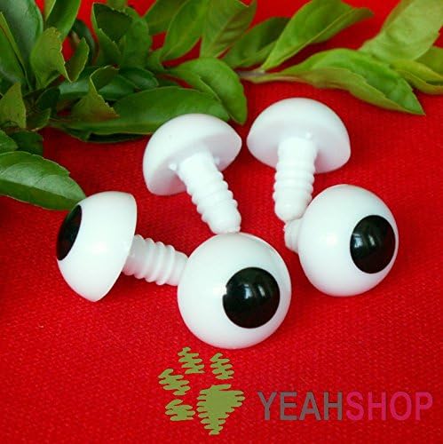 16mm Comic Eyes / Safety Eyes / Printed Eyes - 3 Pairs