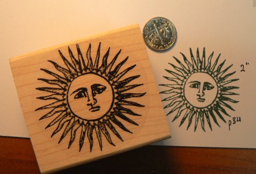 P34 Sun - Celestial Rubber Stamp