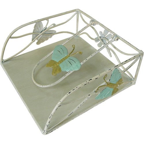 Butterfly Motif Metal Luncheon Napkin Holder Picture