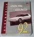 1992 Oldsmobile Toronado, Trofeo Service Manual (Complete Volume)