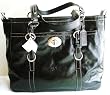 Authentic Coach Chelsea Large Patent Leather Tote Bag 14022 Black