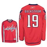 BACKSTROM #19 Washington Capitals RBK Premier NHL Hockey Jersey by Reebok (NHLPA Certified Custom Sewn Authentic Twill)