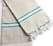 Cacala Turkish Beach Towel Quick Dry Prewashed for Soft Feel Extra Large Peshtemal for Bathroom, Travel, Pool and Swim, Paradise Series, 37 in x 70 in