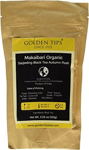 Makaibari Darjeeling Tea-Black Tea, Organic, Fair Trade and Biodynamic - Autumn Flush(3.53oz/100 Grams)