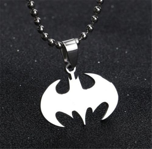 Fashion Batman Men's Silver 316L Stainless Steel Titanium Pendant Necklace NEW
