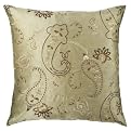 Home Embroidered Paisley Toss Pillow - Green (20x20")