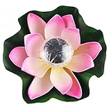 Honeysmart　ソーラー充電／センサーで自動点灯＆消灯　カラフルに蓮花が輝く ガーデニングLED照明 ハス型ライト 庭園灯 LEDフラワーライト