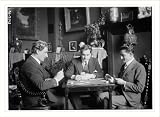 Newswire Photo (S): 3 men playing cards