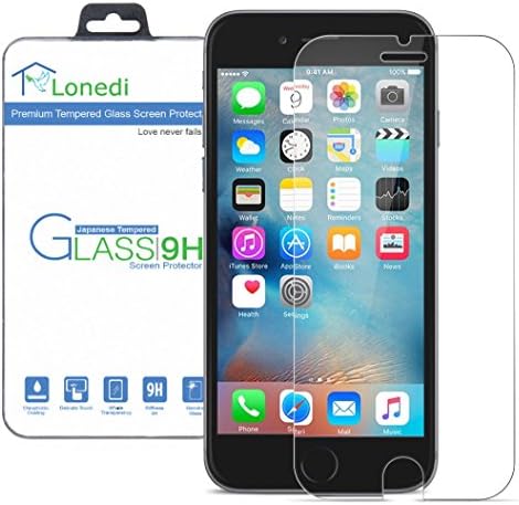 Lonedi 0.33mm Tempered Glass Screen Protector with Cleaning Tools for iPhone 6 / 6S