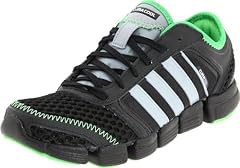 adidas Oscillation Running Shoe (Big Kid),Black/Silver/Intense Green,5 M US Big Kid 