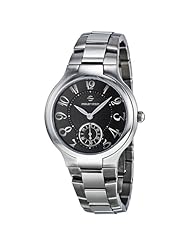 Philip Stein Unisex 42-FB-SS Stainless Steel Bracelet and Black Dial Watch