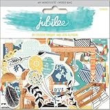 My Minds Eye Jubilee Tangerine Mixed Bag Cardstock Die-Cuts, Awesome