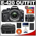 Olympus Evolt E-420 Digital SLR Camera with 14-42mm f/3.5-5.6 Lens + 40-150mm f/4.0-5.6 Lens + 4GB CF Card + BLS-1 Battery + Cameta Bonus Accessory Kit