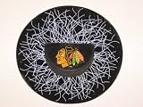 Rico Chicago Blackhawks Shatter Puck Window Cling Decal