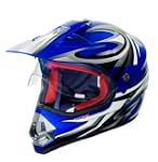 rueger Crosshelm RX-962 Blue mit Visi...