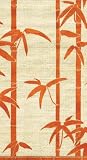 Entertaining with Caspari Bamboo Silk Paper Guest Towel, 15-Count, Coral