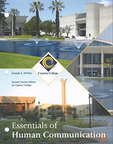 Essentials of Human Communication, by Joseph A. DeVito