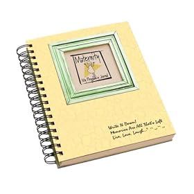 Maternity, My Pregnancy Journal - Yellow Hard Cover (prompts on every page, recycled paper, read more...)