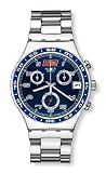Swatch Spymaker Blue Irony Chrono Mens Watch YCS517G