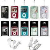 3rd Generation iPod Nano 4gb 8gb Snap-On Crystal Carrying Case with Lanyard - Bundled with 12v Rapid Premium Car Charger and Home Travel Wall AC Adapter Charger - Available in 6 Color Choices (MP3 Player NOT Included)